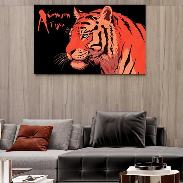 A crimson tiger