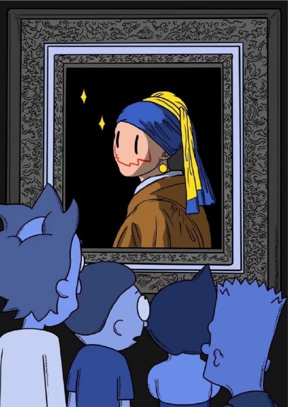 带黄金耳环的少女